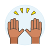 Hand Raise 3 Illustration from UX Colors Set