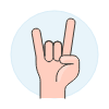 Love Gesture 1 Illustration from UX Colors Set