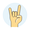 Love Gesture 2 Illustration from UX Colors Set