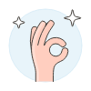 Ok Gesture 1 Illustration from UX Colors Set