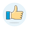 Thumbs Up 3 Illustration from UX Colors Set