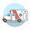 Ambulance 2 Illustration from UX Colors Set