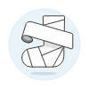 Bandaged Foot Illustration from UX Colors Set