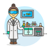 Laboratory Scientist 5 Illustration from UX Colors Set