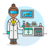 Laboratory Scientist 6 Illustration from UX Colors Set