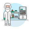 Laboratory Scientist 7 Illustration from UX Colors Set