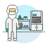 Laboratory Scientist 9 Illustration from UX Colors Set