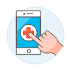 App Health 1 Illustration from UX Colors Set