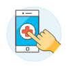 App Health 3 Illustration from UX Colors Set