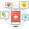 App Health 9 Illustration from UX Colors Set