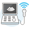 Ultrasound Machine Illustration from UX Colors Set