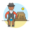 Cowboy Colorado 3 Illustration from UX Colors Set