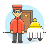 Room Service 2 Illustration from UX Colors Set