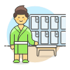 Locker Room 2 Illustration from UX Colors Set