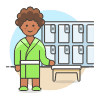 Locker Room 3 Illustration from UX Colors Set