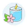 Scented Candle Illustration from UX Colors Set