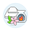 Spa Towel Illustration from UX Colors Set