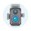 Camera Vintage 2 Illustration from UX Colors Set
