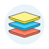 Layers Tools Illustration from UX Colors Set