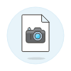 File Raw Photo Illustration from UX Colors Set