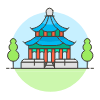 Chinese Pagoda 2 Illustration from UX Colors Set