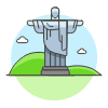Christ The Redeemer Illustration from UX Colors Set