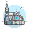 Cologne Cathedral Illustration from UX Colors Set