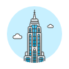 Empire State Illustration from UX Colors Set