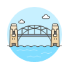 Harbor Bridge Illustration from UX Colors Set