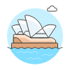 Opera House Illustration from UX Colors Set