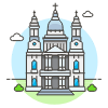Saint PAUL Cathedral Illustration from UX Colors Set