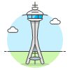 Space Needle TOWER illustration - Free transparent PNG, SVG. No sign up needed.