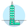 Taipei 101 illustration - Free transparent PNG, SVG. No sign up needed.