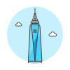 World Trade Center Illustration from UX Colors Set
