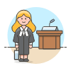 Attorney 2 Illustration from UX Colors Set