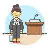 Attorney 6 Illustration from UX Colors Set