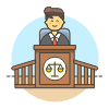 Judge 2 5 Illustration from UX Colors Set