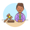 Lawyer Gavel 3 Illustration from UX Colors Set