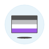 Asextual Flag 1 Illustration from UX Colors Set