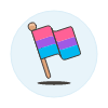 Bisexual Flag 3 Illustration from UX Colors Set