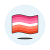 Lesbians Flag 2 illustration - Free transparent PNG, SVG. No sign up needed.