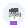 Asexual Fist 1 Illustration from UX Colors Set