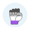 Asexual Fist 2 Illustration from UX Colors Set
