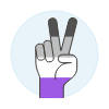 Asexual Peace Sign 1 illustration - Free transparent PNG, SVG. No sign up needed.