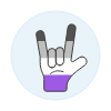 Asexual Rock Hand 2 Illustration from UX Colors Set