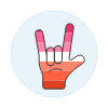 Lesbian Rock Hand 2 Illustration from UX Colors Set