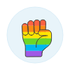 Pride Fist 2 illustration - Free transparent PNG, SVG. No sign up needed.
