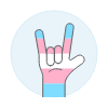 Transgender Rock Hand 1 Illustration from UX Colors Set