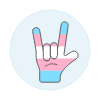 Transgender Rock Hand 2 Illustration from UX Colors Set