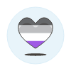 Asexual Heart Illustration from UX Colors Set